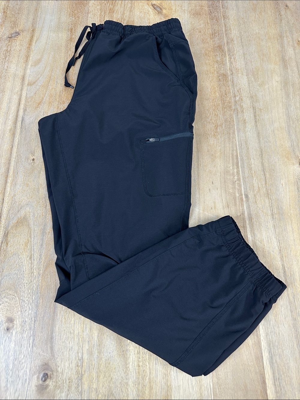 Eddie Bauer Women’s Polar Fleece Lined Black Elastic-Waist Jogger Pants